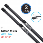 for Nissan Micra 2000~2017 K11 Wiper Blade Car Accessories Stickers Front Windscreen Windshield Wipers 2002 2003 2005 2006 2000 - 2002