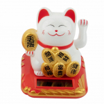 Lucky Cat Cute Cat Shape Vastupidav kvaliteetne plast valge