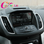 Color My Life Chrome eesmise kliimaseadme ventilatsiooniava plaadistusring Dekoratiivsed litrid trimmikleebis Ford Kuga Escape 2013 jaoks -