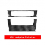 2TK s&uuml;sinikkiust autokeskuse juht-CD paneeli raami kate Dekoratiivne kleebis trimmi auto lisatarvikud BMW 3. seeria E90 E92 jaoks D