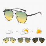 Mood Anti-sinine Hele fotokroomsed p&auml;ikeseprillid Meeste metallist polariseeritud &otilde;ues s&otilde;itmine Kahekordse kasutusega p&auml;eval ja &ouml;&ouml;sel v&auml;rvimuutus &Ouml;ise n&auml;gemise p&auml;ikeseprillid