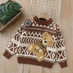 Laste kampsun 2023. aasta s&uuml;gis/talv uus multikas unisex trikotaažiga kampsun 90cm punane