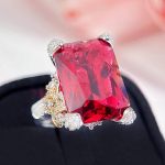 CMM Bohemia moodsad ehted, j&auml;&auml;tunud rubiiniv&auml;rvi avatud s&otilde;rmuspeo pulmaehted rubiin