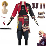M&auml;ng Thoma Cosplay Kost&uuml;&uuml;m &Uuml;htne Halloweeni R&otilde;ivastus Jakk Mantel Parukas Kingad Peakatted Kett Rekvisiidid T&auml;ielik Komplekt Naised Mees L-(Costume+Wig)