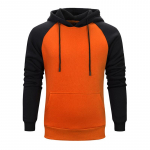 Meeste Pullover Kapuutsiga lapiline v&auml;rviline ribir&otilde;ivad pikkade varrukatega meeste kapuutsid Must sinine s&uuml;gistalvine plusssuuruses dressipluus M