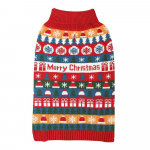 Lemmiklooma koera j&otilde;ulukampsun kutsikas talvekilpkonnaga kootud mantel j&otilde;ulufestivali riided S