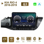 Androidi autoraadio KIA RIO 4 2016-2019 jaoks koos nupunupuga 10-tolline multimeediumipleier, navigeerimisseade, GPS Carplay 2+32 GB