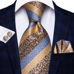 Hi-Tie meeste siidist lips, roheline kaelaside, taskur&auml;ti mansetin&ouml;&ouml;pide komplekt peopulmade jaoks N-3070