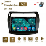 Citroen C4 C-Triomphe C-Quatre 2004 - 2011 jaoks 2 din Carplay autoraadio multimeedia videopleier Android 2din WIFI GPS DSP 2+32GB 1+16GB must
