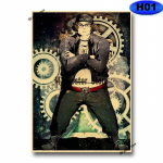 HD Prinditud Anime Steins Gate Plakatid Retro j&otilde;upaberist plakat Esteetiline seinakunst Seinamaal Kodu Ruumi Baari Kaunistus Maalimine 30x21cm