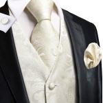 Hi-Tie Tuxedo vest meestele, &uuml;likond, vest kaelaside, taskur&auml;tik, mansetin&ouml;&ouml;bid pulma&auml;ri jaoks M
