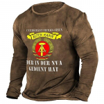 Meeste T-s&auml;rk Tee-T-s&auml;rk Graafiline kiri, kaelusega r&otilde;ivad, r&otilde;ivad, 3D-print, vabaaja pikkade varrukatega, vanaaegne moedisainer S