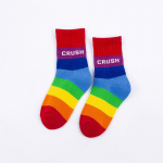 V&auml;rvilised triibulised sokid T&uuml;drukutele sokid Talvised Pehmed Lapsed Poistele Imikutele Lumesaapad Vasikasokid Kevad suvi S&uuml;gis S