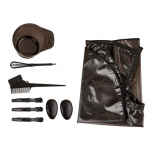 1 komplekti juuksev&auml;rvi t&ouml;&ouml;riista veekindel pintsli kaussi v&auml;rvisegisti silikoonist r&auml;tikuga juuksev&auml;rvi komplekt k&otilde;rvaga