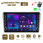 Icreative For Toyota Avensis T250 2 2003-2009 koos nupu nupuga Android autoraadio Multimeediumipleier Navigatsioon Stereo GPS 2 Din Carplay 2+32GB 2+32GB