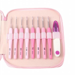 8 tk heegeln&otilde;ela komplekt 2,5&ndash;6 mm pehme k&auml;epidemega alumiiniumsulamist konksude komplekt, 8 suurust isetegemiseks m&otilde;eldud kudumisheegeldamistarbed