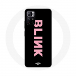 Redmi Note 11 5G &uuml;mbris Blink Fandom Blackpink Logo roosa must taust