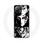 &Uuml;mbris Xiaomi Mi 11 Lite Sangoku Naruto Luffy &uuml;heosalise Dragon Ball Z mustvalge taustaga anime manga jaoks