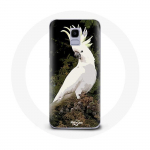 &Uuml;mbris Samsung Galaxy J6 2018 Cockatoos Parrotsile Valge puu peal