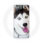 &Uuml;mbris Samsung Galaxy S20 FE Siberian White Husky Blue Eyes jaoks