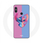 &Uuml;mbris Xiaomi Redmi Note 5 Pro Stitch jaoks ja ingelsinine roosa