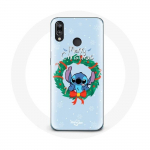 &Uuml;mbris Huawei P20 Lite Stitch Snow jaoks Merry Christmas Blue
