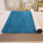 Uus Milk Velvet tepitud madrats, flanell, paksendatud &uuml;hev&auml;rviline tatami matt madratsi kaitsematt 90*200cm