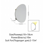IP65 LED-seinalamp v&auml;listingimustes veekindel aiavalgustus alumiiniumist AC86-265 siseruumides magamistoa elutoa trepi seinavalgusti