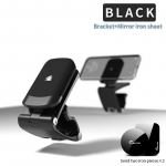 Magnetic HUD autotelefoni hoidik Mini kompaktne auto n&auml;idikupaneel spetsiaalne vaigistusklamber Magnetklamber must