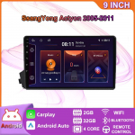 Android 2 Din Auto Multimeediam&auml;ngija SsangYong Actyonile 2005-2011 Peaseade Stereo Carplay GPS Navigatsioon BT WIFI 4+64GB 2+32GB