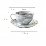 Lihtne marmorist p&otilde;hjamaise stiilis keraamiline p&auml;rastl&otilde;unatee kohvitass Lilletee tass Veetass Piimatass