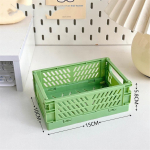 Mini kokkupandav plastikust hoiukarp Kokkupandav hoiukonteiner lauaarvuti kosmeetikatoodete hoiukorv Kodukontori organiseerimiskarp 1 arvuti