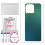 apgo Protective Skin Sticker for the back compatible with Honor X6, Wrap Film, Foil, Vinyl - Pattern Carbon Chameleon CAKA1