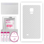 apgo Protective Skin Sticker for the back compatible with Samsung Galaxy Note 4 N910, Wrap Film, Foil, Vinyl - Pattern Transparent Carbon