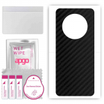 apgo Protective Skin Sticker for the back compatible with ZTE Voyage 40, Wrap Film, Foil, Vinyl - Pattern Carbon Black