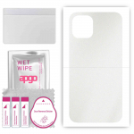 apgo Protective Skin Sticker for the back compatible with Apple iPhone 12, Wrap Film, Foil, Vinyl - Pattern Matte Transparent