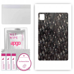 apgo Protective Skin Sticker for the back compatible with Vivo Pad, Wrap Film, Foil, Vinyl - Pattern Carbon Black Pixel