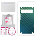 apgo Protective Skin Sticker for the back+sides compatible with Google Pixel 6, Full Wrap Film, Foil, Vinyl - Pattern Carbon Chameleon CAKA1