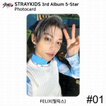 Stray Kids 3. albumi 5-t&auml;rni ametlik fotokaart, standardver Digipack Ver KPOP Felix - #1