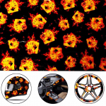 0,5*1m Cool Fire Poker PVA h&uuml;drograafiline kile Water Transfer Art tr&uuml;kikile