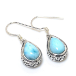 Natural Republic Larimar Gemstone 925 Tahke Sterling H&otilde;be Kingitus K&otilde;rvar&otilde;ngas 1 Q8a29 white