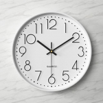 Elutoa seinakell Vaikne seinakell Minimalistlik seinakell Seinale riputatav elutuba Majapidamine Kolmem&otilde;&otilde;tmeline digitaalne 12 inch roosa
