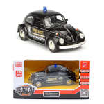 1/36 Scale Beetle 1967 Politsei m&auml;nguasi autosulamist survevalatud automudeliga m&auml;nguasi tagasit&otilde;mbamisega lastele kingituste m&auml;nguasjade kollektsioon 1/36-Size:12.5*5*4cm