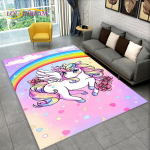 3D Multifilm &Uuml;kssarvik Loomade Vaip, Vaip Elutuppa, Lastetuppa, Diivani Ees, Uksematt, Dekoratsioon, Laste M&auml;ngu Libisemiskindel P&otilde;randamatt 120x160cm(47x62in) black