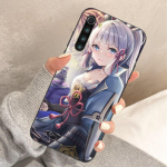 Kamisato Ayaka Genshin Impact telefoni&uuml;mbris Xiaomi Redmi Note 11 10 9T 8 7 Pro Redmi 10 9 9A 9C 8 7 6 pehme musta telefoni kate jaoks Redmi Note11-11S 4G