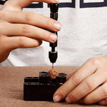 11X Hand Drill Twist Diamond Jewelry I hobi minit&ouml;&ouml;riist black