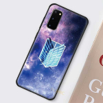 Attack On Titan Case Samsung Galaxy S20 FE S21 Note 20 Ultra S10 10 Lite S9 Plus S8 S10e TPU musta telefoni kaane Coque jaoks Samsung S10 alabama karmiinpunane v&auml;rv
