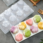 8 Cavity Cake Jelly Puding Vorm Home K&ouml;&ouml;k Koogi Tarretise Vorm Korduvkasutatav 12*23cm