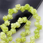 6 mm 20 tk/partii kestapulber, reljeefsed kolmem&otilde;&otilde;tmelised v&auml;ikesed roosihelmed ehete valmistamiseks DIY kaelakee k&auml;ev&otilde;ru ehete tarvikud 20pcs/Pack 6mm