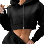 2 tk/komplekt Naiste s&uuml;gise kapuutsiga p&uuml;kste komplekt pikkade varrukatega paks kapuutsiga l&uuml;hike &uuml;laosa pingutusn&ouml;&ouml;riga elastne v&ouml;&ouml;koht lahtised dressip&uuml;ksid talve dressip&uuml;ksid M valge